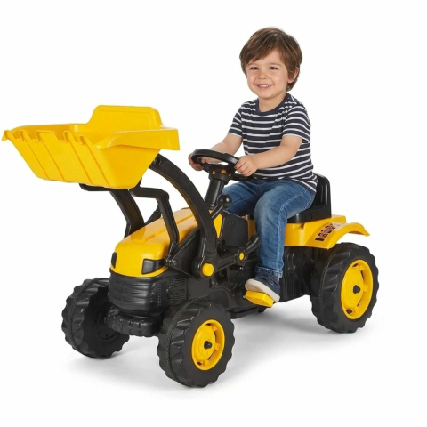 Jucării și Jocuri pentru copii - Tractor cu pedale copii cu cupa frontala | scaun reglabil | 3+ ani