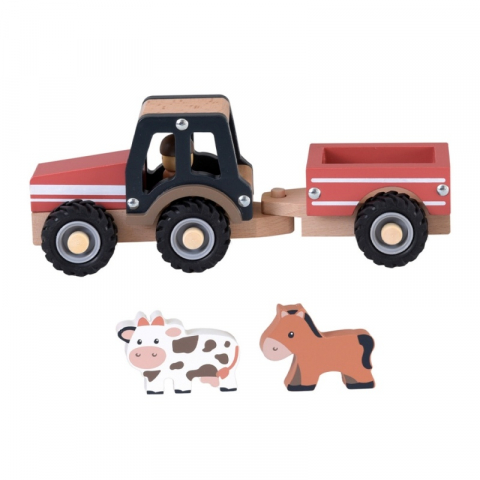 Jucării și Jocuri pentru copii - Tractor cu remorca si animalute, Egmont Toys, varsta 1 - 3 ani, Baiat, Fata
