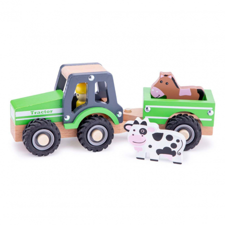 Jucării și Jocuri pentru copii - Tractor cu trailer - animale