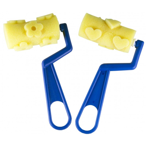 Detergenti si Curatenie - Trafalet burete diverse modele, lat cu maner PVC, set 2 buc, Colorarte, HMS1020