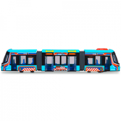 Tramvai Dickie Toys Siemens City Tram 41,5 cm albastru [2]