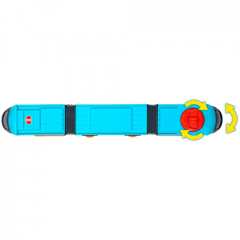 Tramvai Dickie Toys Siemens City Tram 41,5 cm albastru [3]