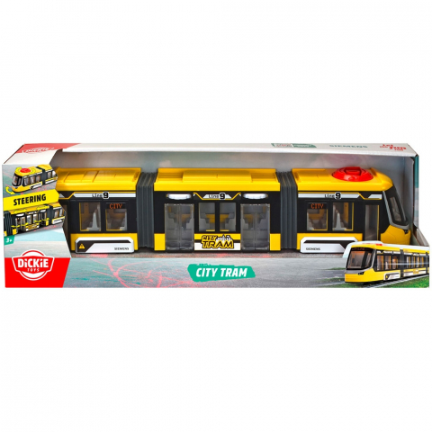 Tramvai Dickie Toys Siemens City Tram 41,5 cm galben [2]