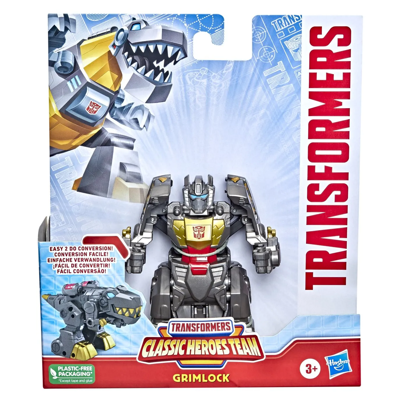 Jucării și Jocuri pentru copii - Transformers classic heroes team robot grimlock transformabil, copii varsta 3 ani pana la 12 ani