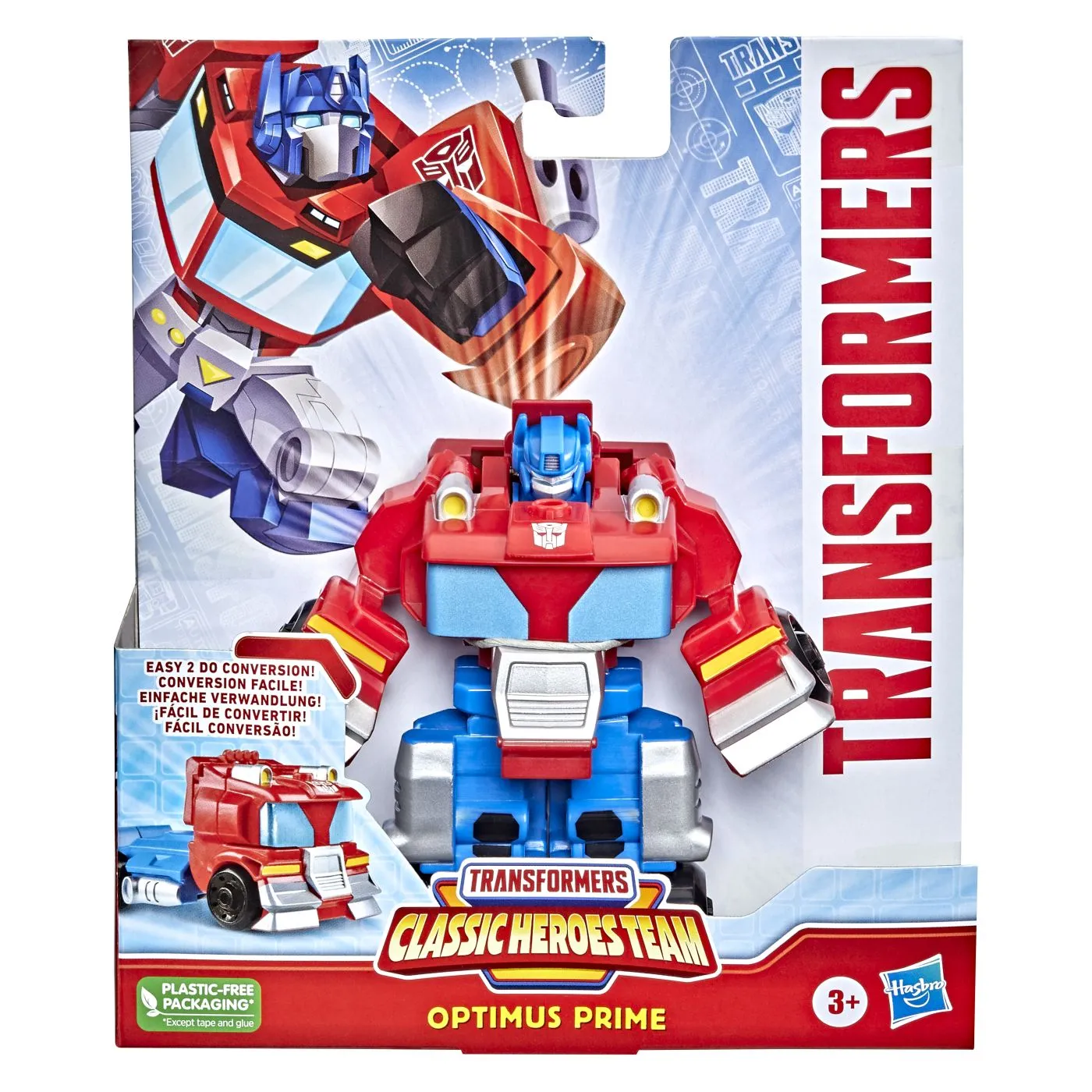 Jucării și Jocuri pentru copii - Transformers classic heroes team robot optimus prime transformabil, copii 3 ani pana la 12 ani