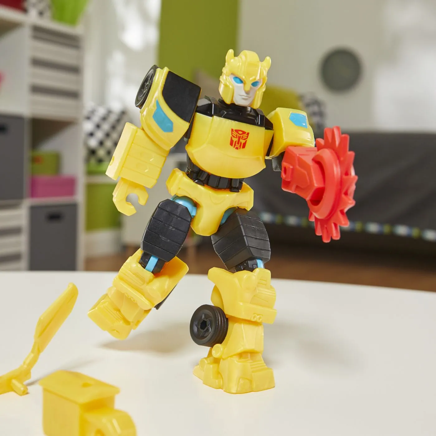 Transformers mix mashers figurina bumblebee 12cm si accesorii, copii varsta 4 ani pana la 8 ani [6]