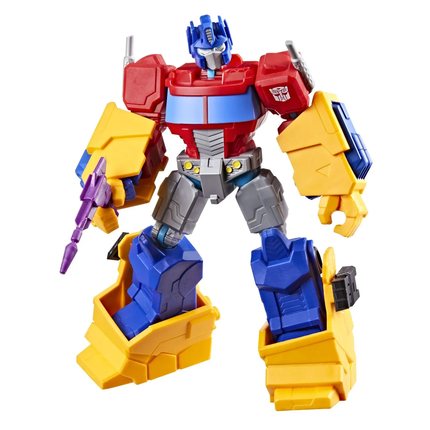 Transformers mix mashers set figurina optimus prime 12cm si accesorii, copii 4 ani pana la 8 ani [1]