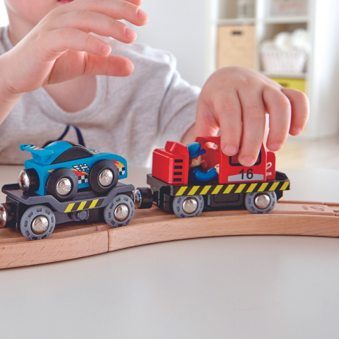 Transportor de mașini de curse de jucarie pentru copii  varsta 3 ani+,6 ani+ [6]