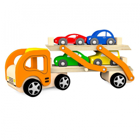 Jucării și Jocuri pentru copii - Transportor de masinute din lemn, Viga Toys