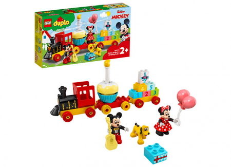 LEGO DUPLO - LEGO Duplo: Trenul zilei aniversare Mickey si Minnie 10941, 2 ani+, 22 piese, varsta de la 2 ani la +15 ani