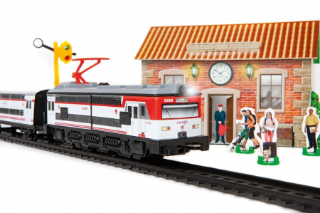 Trenulet electric calatori Cercanias RENFE 451 metalic, cu lumina si sapca conductor tren [1]