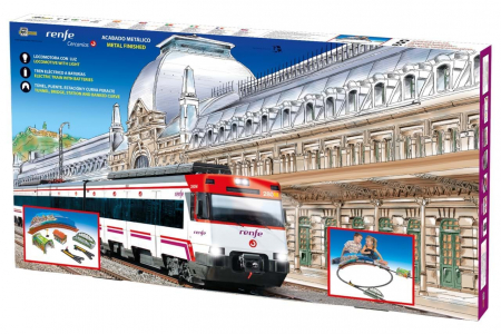 Trenulet electric calatori Cercanias RENFE cu peisaj [1]