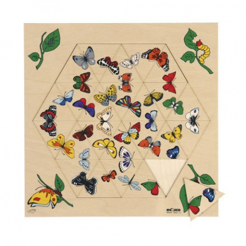 Jucării și Jocuri pentru copii - Triama - Puzzle 24 piese cu fluturi - Educo