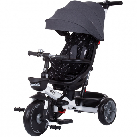 Jucării și Jocuri pentru copii - Tricicleta Chipolino Pegas cu sezut reversibil anthracite