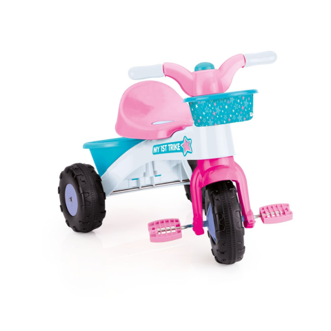 Carucioare, articole transport - Tricicleta roz Dolu My First Trike, cosulete, 2+