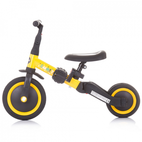 Tricicleta si bicicleta Chipolino Smarty 2 in 1 yellow [2]