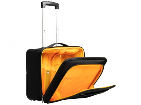 Birotică și Papetărie - Troler compact cu 4 roti, ideal pentru laptop 15,6" si bagaj de mana in avion, culoare negru