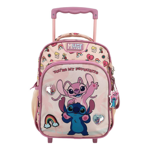 Rechizite Școlare - Troller 27x10x31cm 2 compartimente Stitch&Angel You Are My Favourite 