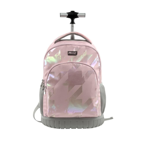 Rechizite Școlare - Troller bag Must Team 31x22x45cm 3 compartimente Hologram Pink Must 