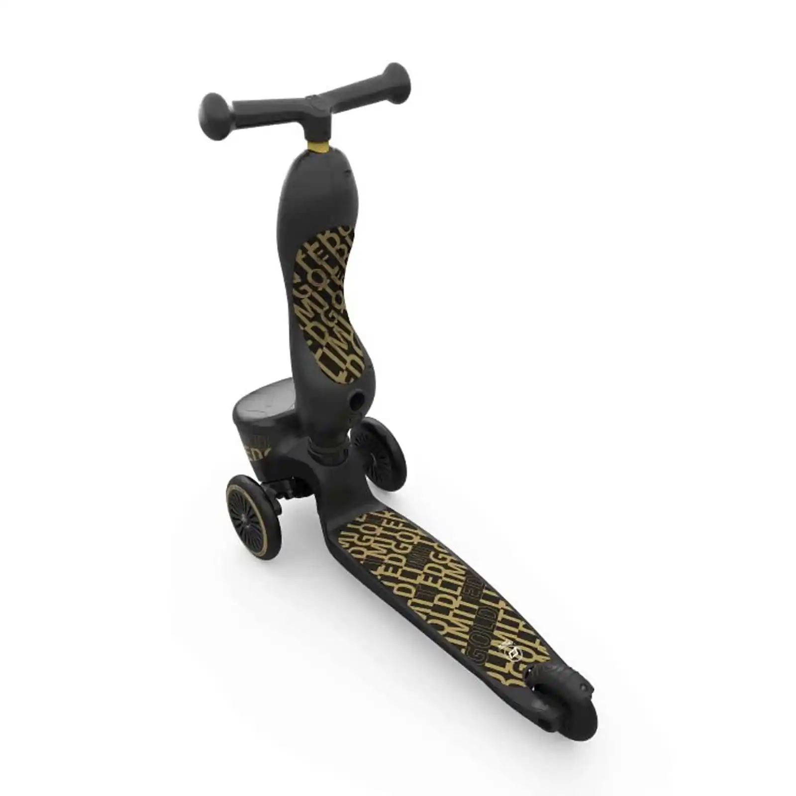 Trotinete copii 1-5 ani, cu sezut, Scoot Ride, HighwayKick 1 Lifestyle Black Gold Limited [8]