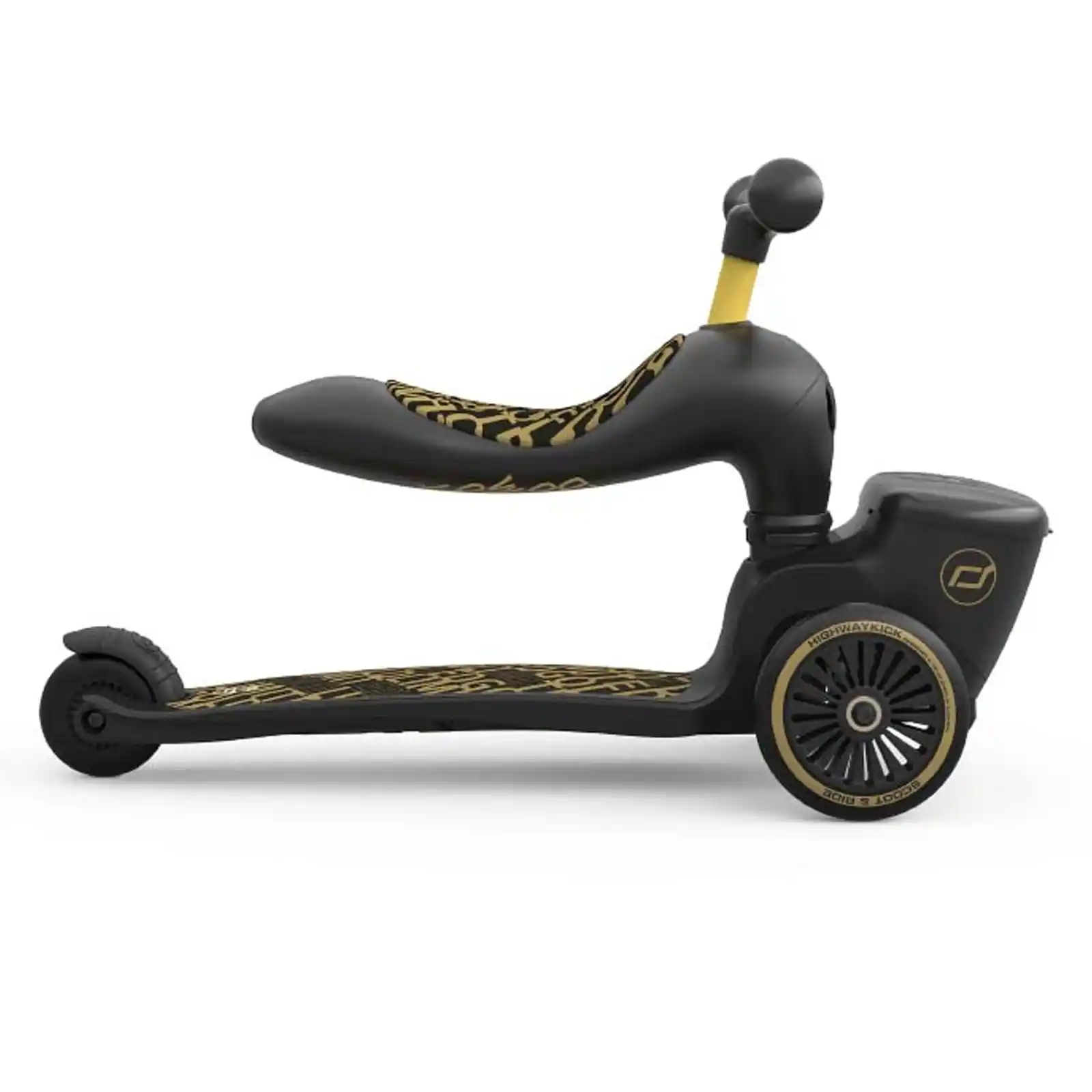 Trotinete copii 1-5 ani, cu sezut, Scoot Ride, HighwayKick 1 Lifestyle Black Gold Limited [3]