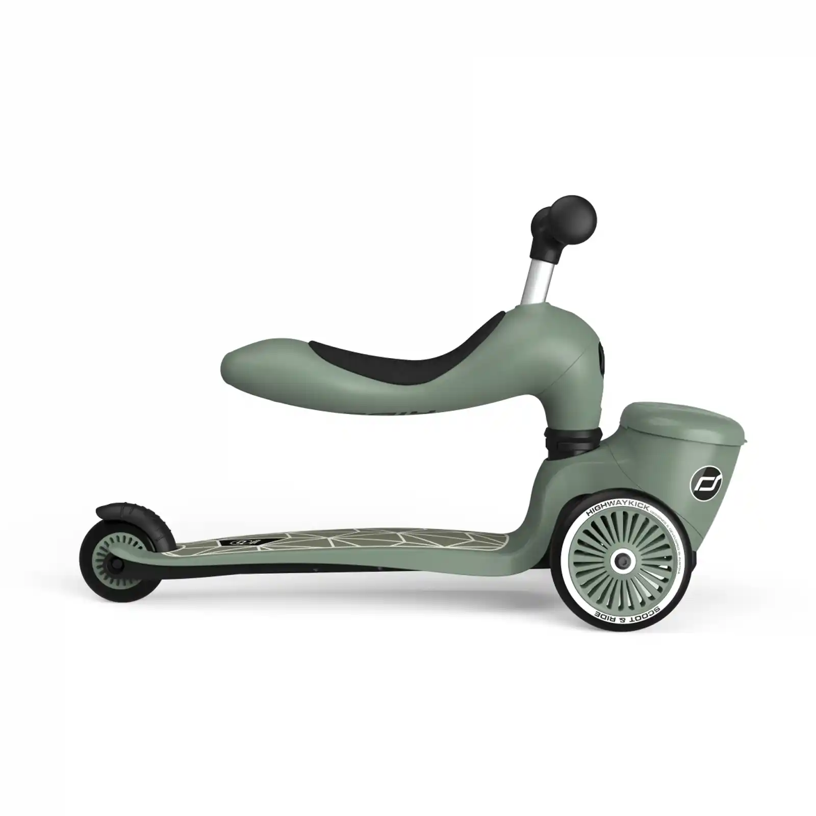 Trotinete copii 1-5 ani, cu scaun, Scoot Ride, HighwayKick 1 Lifestyle Greenlines [9]