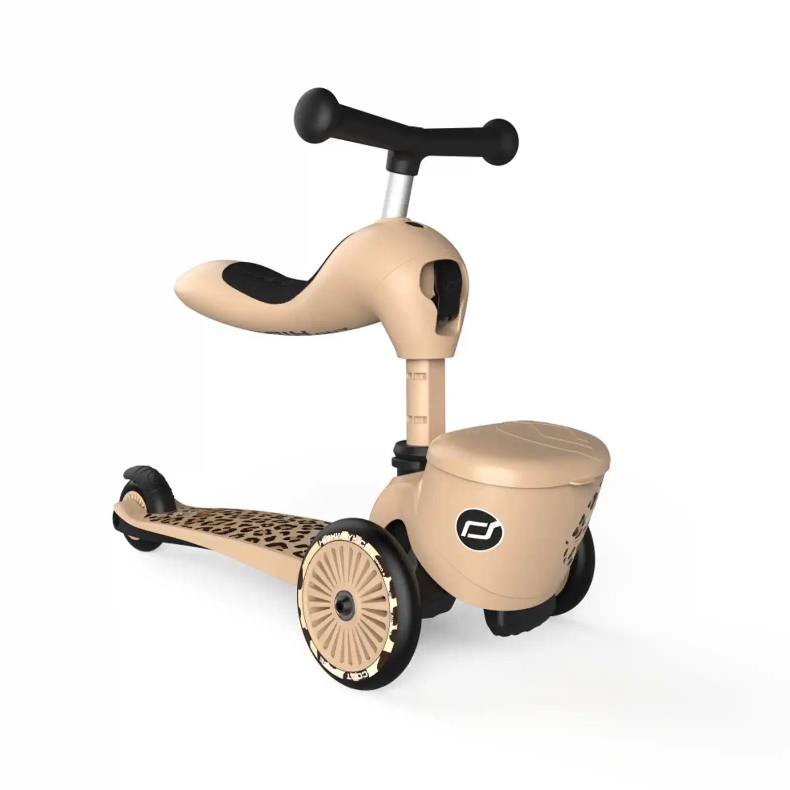 Trotinete copii 1-5 ani, cu scaun, Scoot Ride, HighwayKick 1 Lifestyle Leopard [6]