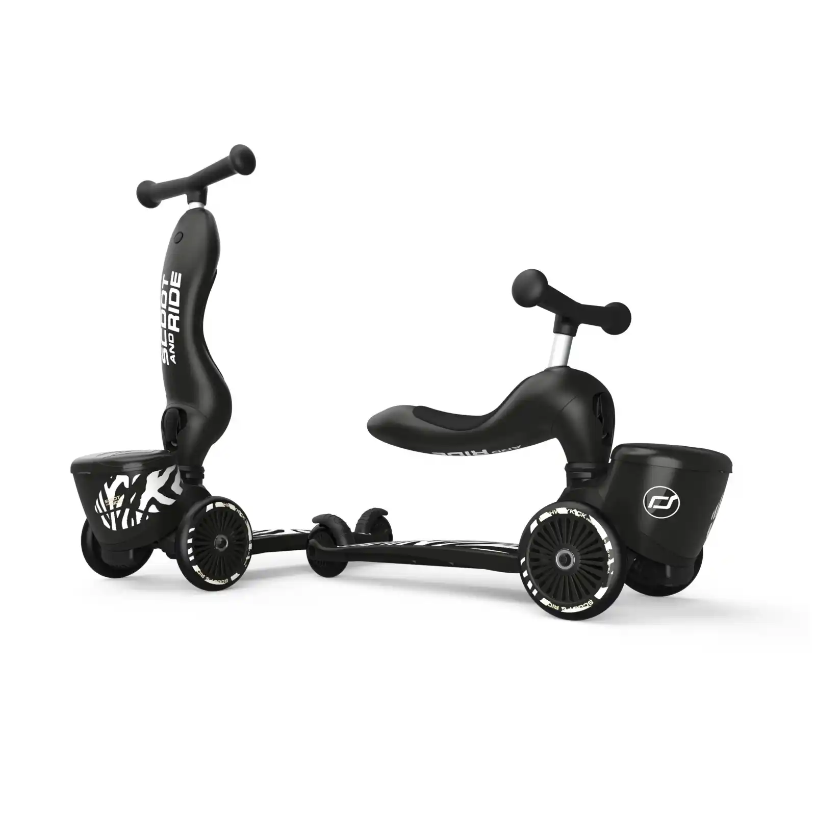 Jucării și Jocuri pentru copii - Trotinete copii 1-5 ani, cu scaun, Scoot Ride, HighwayKick 1 Lifestyle Zebra