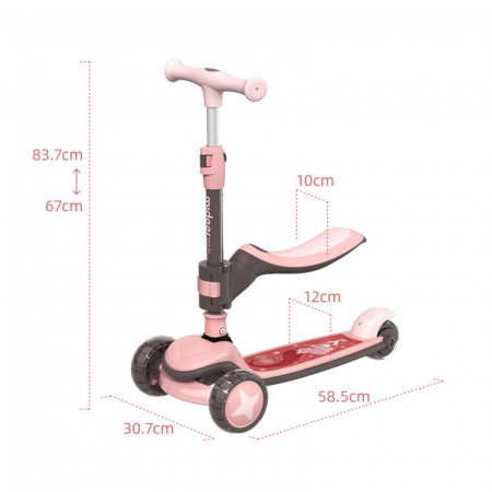 Trotinete copii 1-5 ani, cu scaun, Scoot Ride, [5]