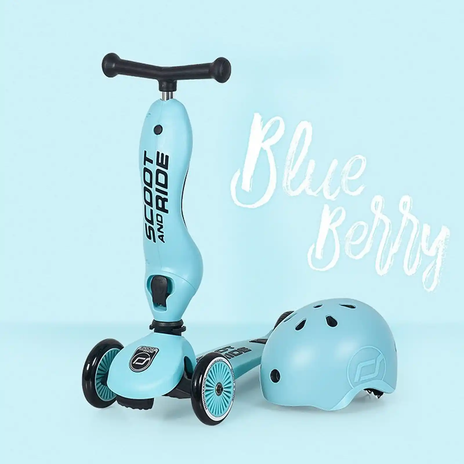 Trotinete copii, cu scaun, Scoot and Ride, HighwayKick 1 Blueberry, 1-5 ani [3]