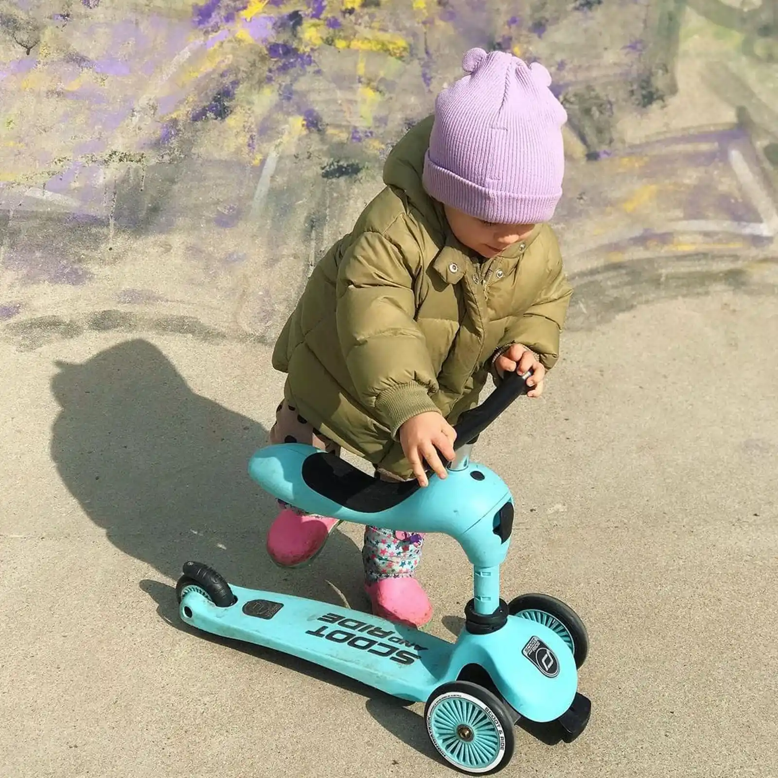 Trotinete copii, cu scaun, Scoot and Ride, HighwayKick 1 Blueberry, 1-5 ani [6]