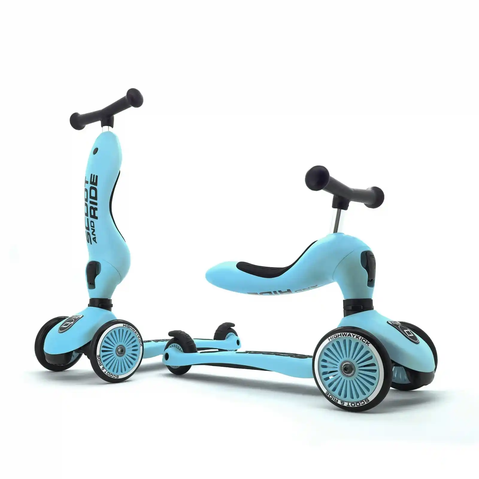 Jucării și Jocuri pentru copii - Trotinete copii, cu scaun, Scoot and Ride, HighwayKick 1 Blueberry, 1-5 ani