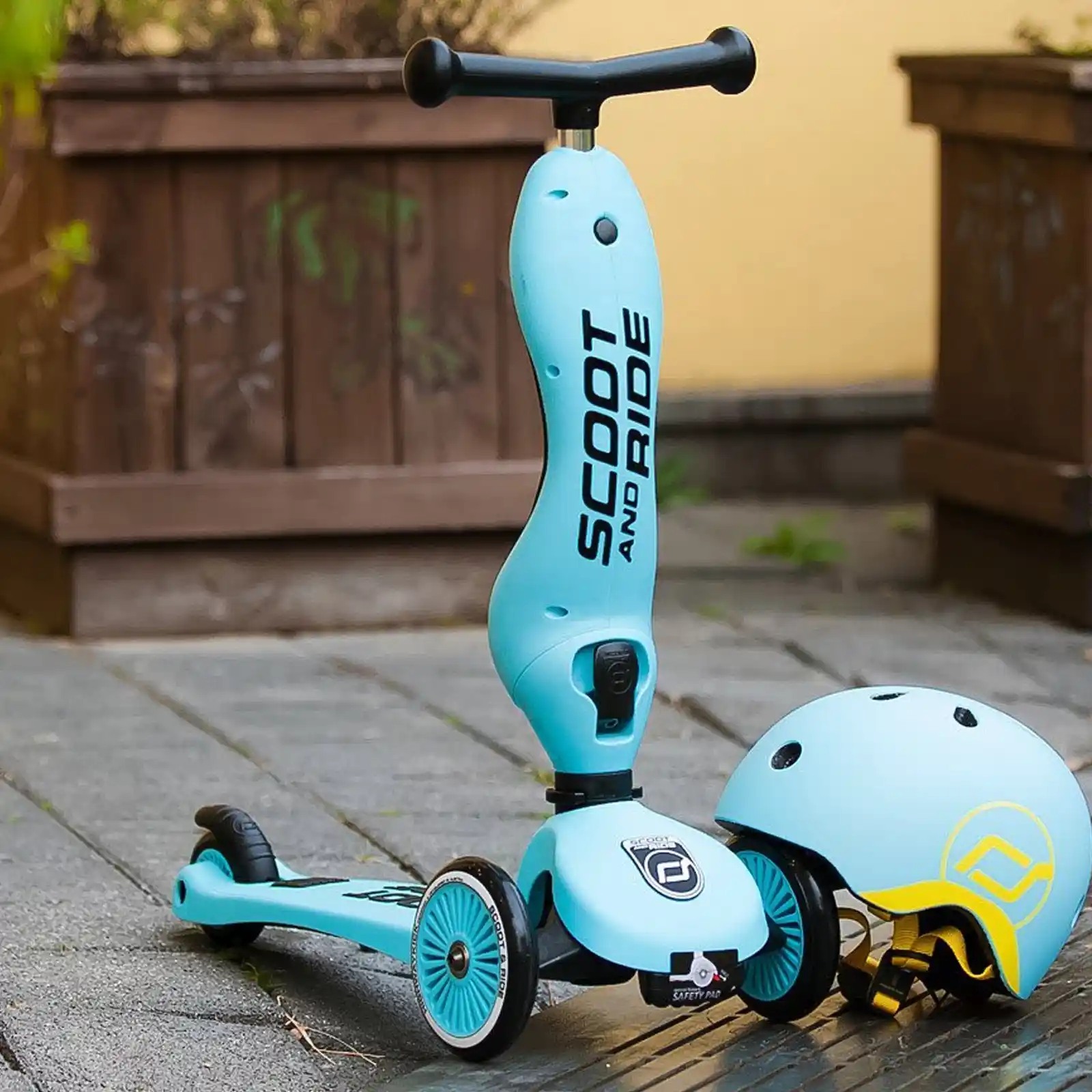 Trotinete copii, cu scaun, Scoot and Ride, HighwayKick 1 Blueberry, 1-5 ani [4]
