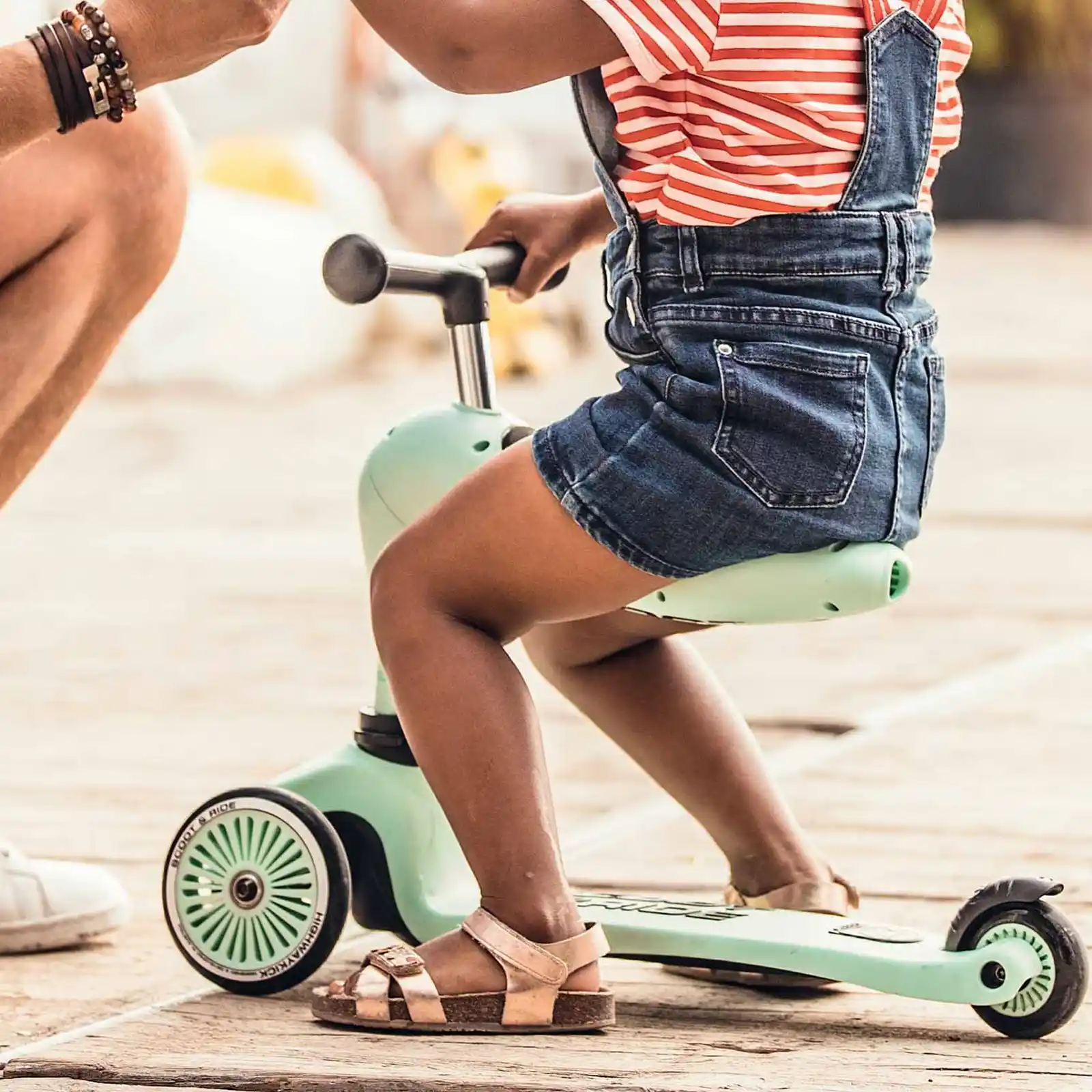 Trotinete copii, cu scaun, Scoot and Ride, HighwayKick 1 Kiwi, 1-5 ani [7]