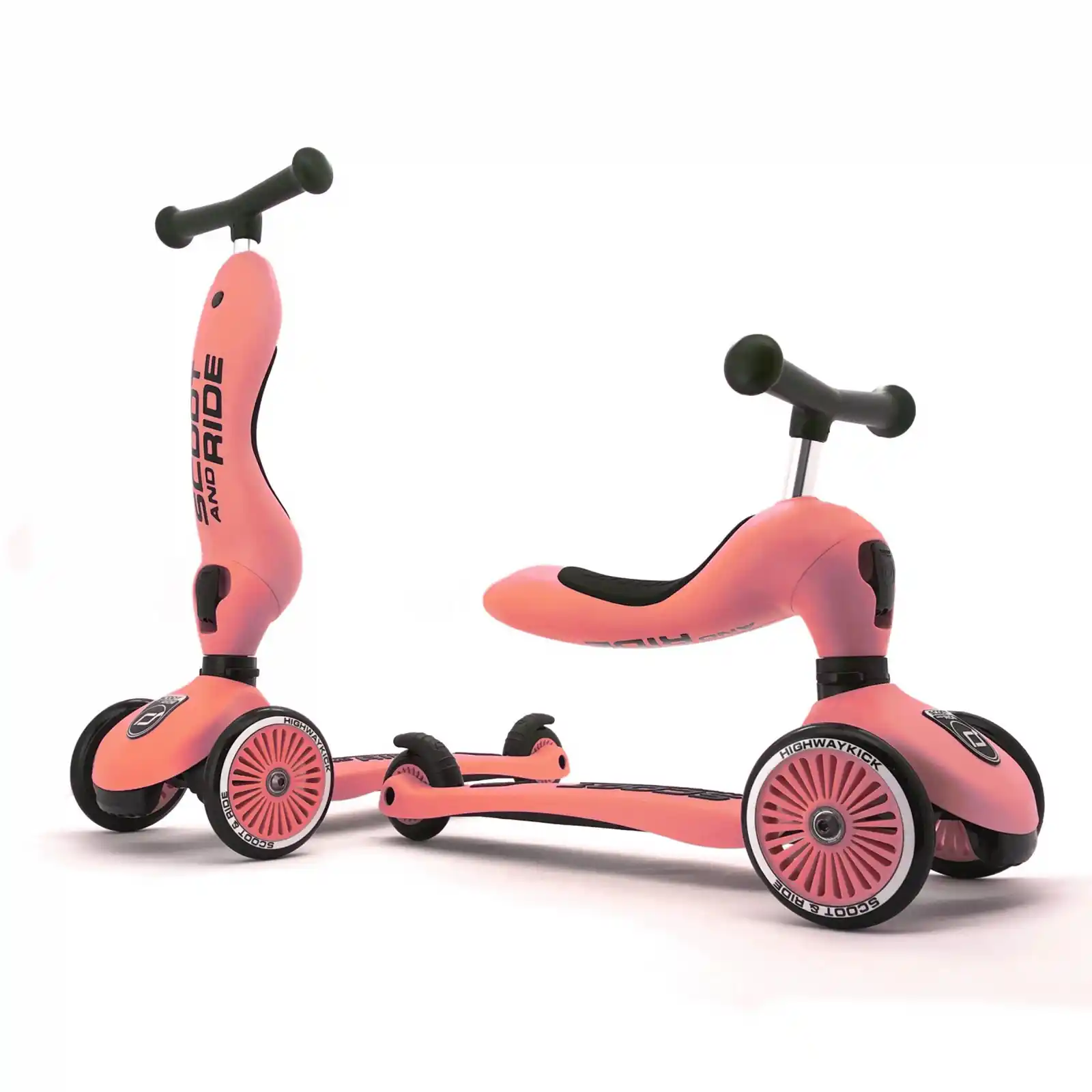 Jucării și Jocuri pentru copii - Trotinete copii, cu scaun, Scoot and Ride, HighwayKick 1 Peach, 1-5 ani