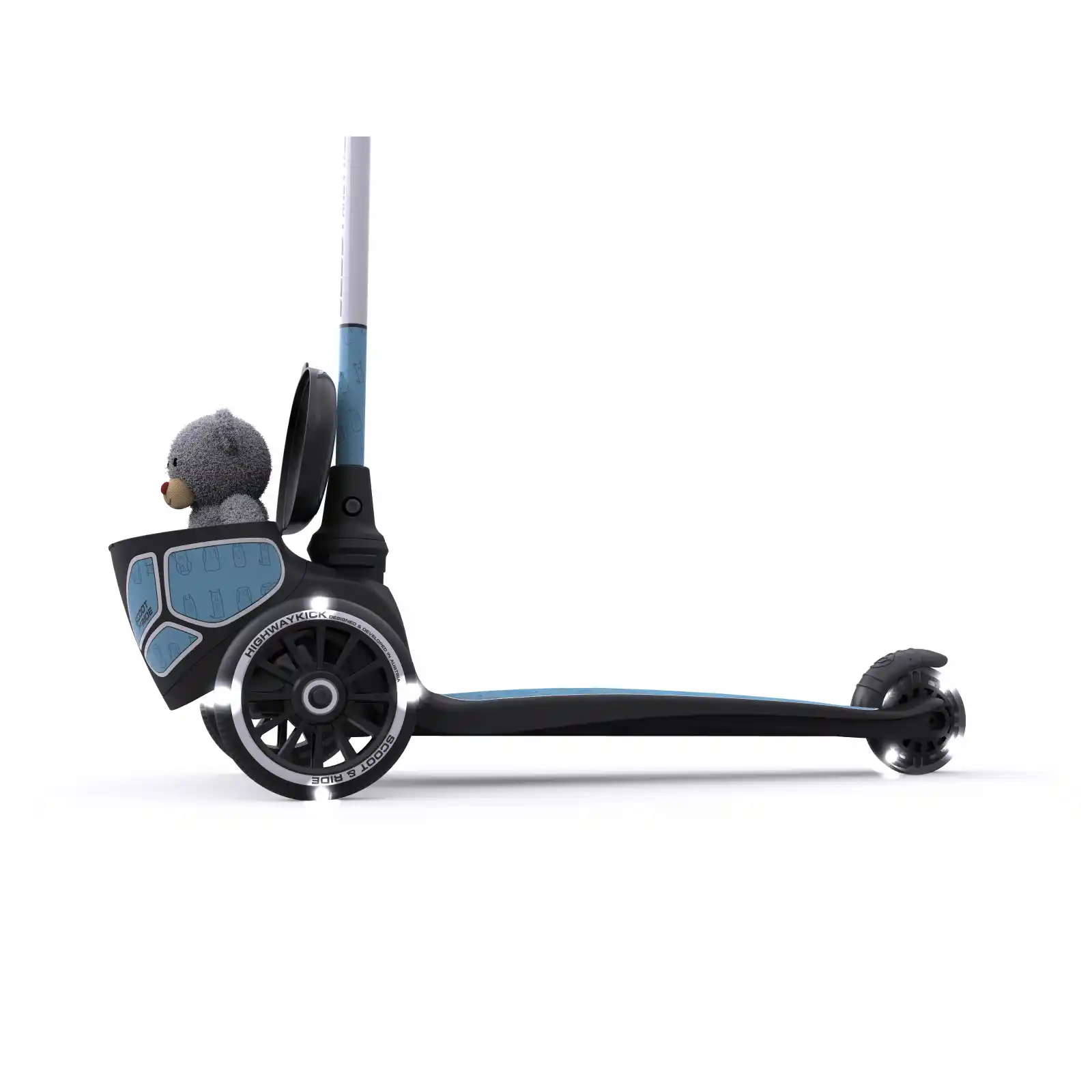 Trotinete copii, pliabila, roti lumini, 2 ani+, Scoot Ride, HighwayKick 2 Lifestyle Steel Reflectorizant [6]