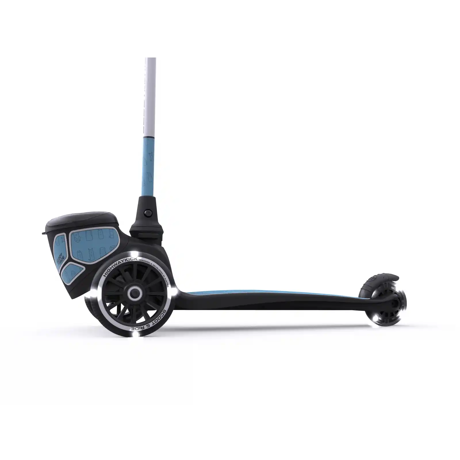 Trotinete copii, pliabila, roti lumini, 2 ani+, Scoot Ride, HighwayKick 2 Lifestyle Steel Reflectorizant [4]