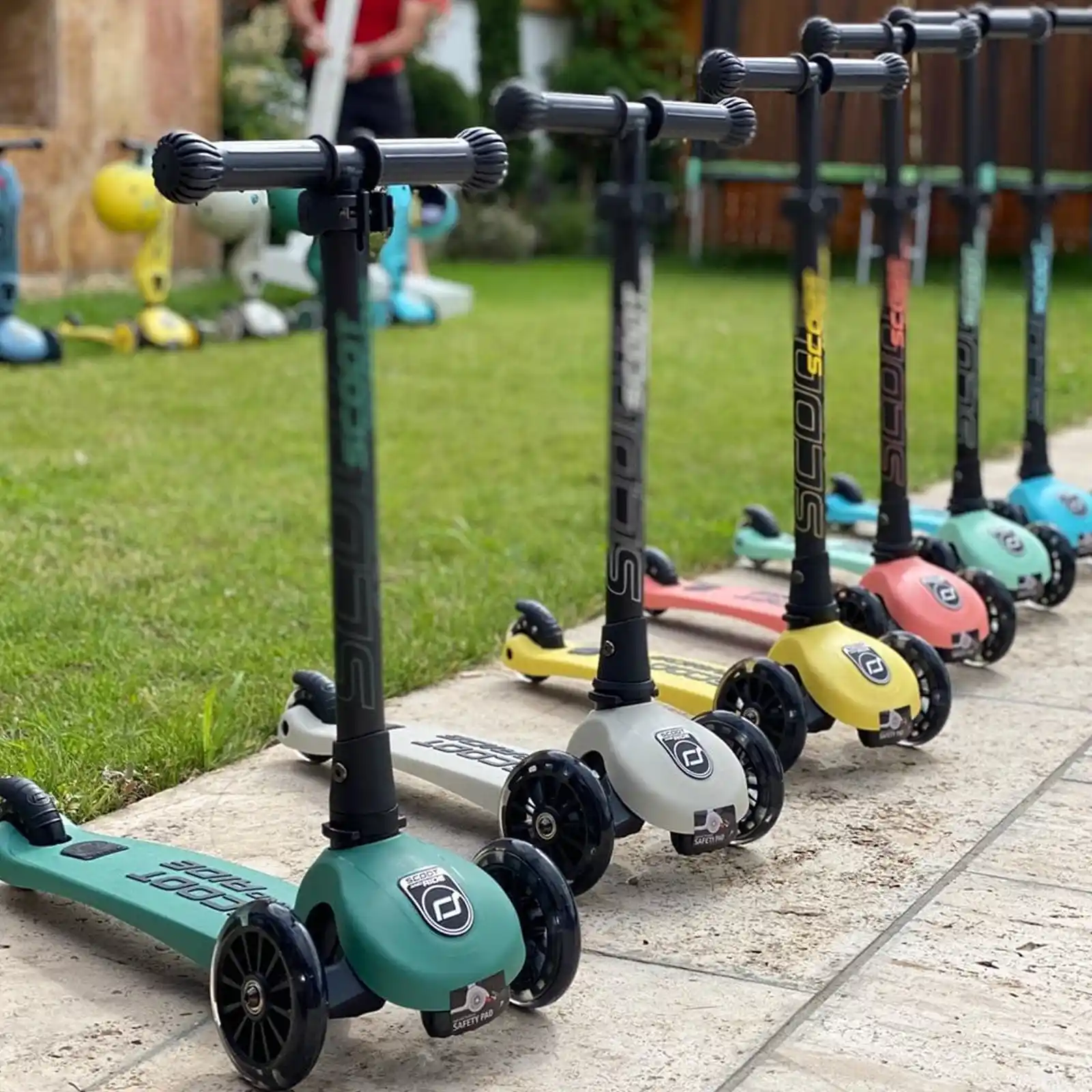Trotinete copii, pliabila, reglabila, roti lumini, 3-6 ani, Scoot Ride, HighwayKick 3 Led Blueberry [7]