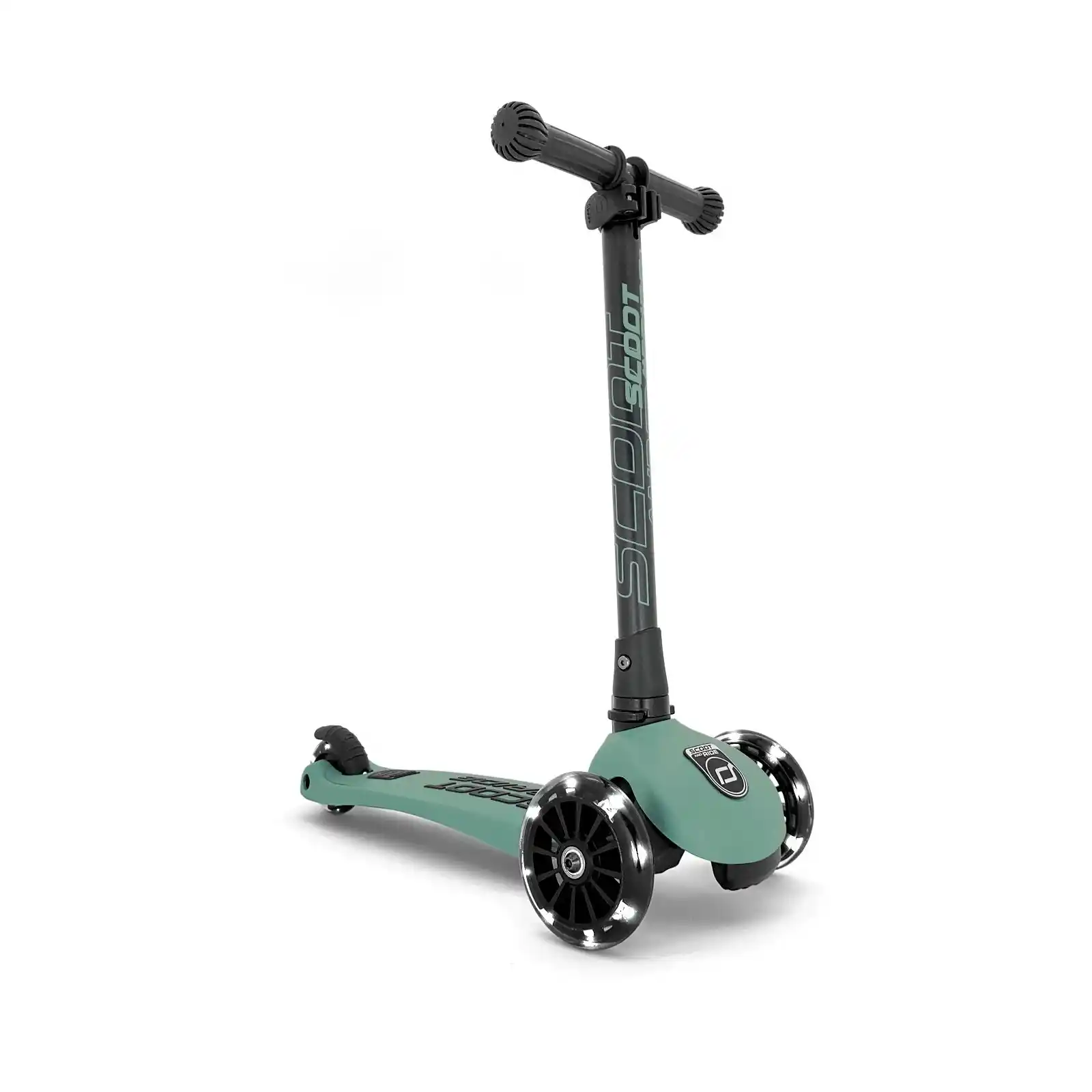 Jucării și Jocuri pentru copii - Trotinete copii, pliabila, reglabila, roti lumini, 3-6 ani, Scoot Ride, HighwayKick 3 Led Forest