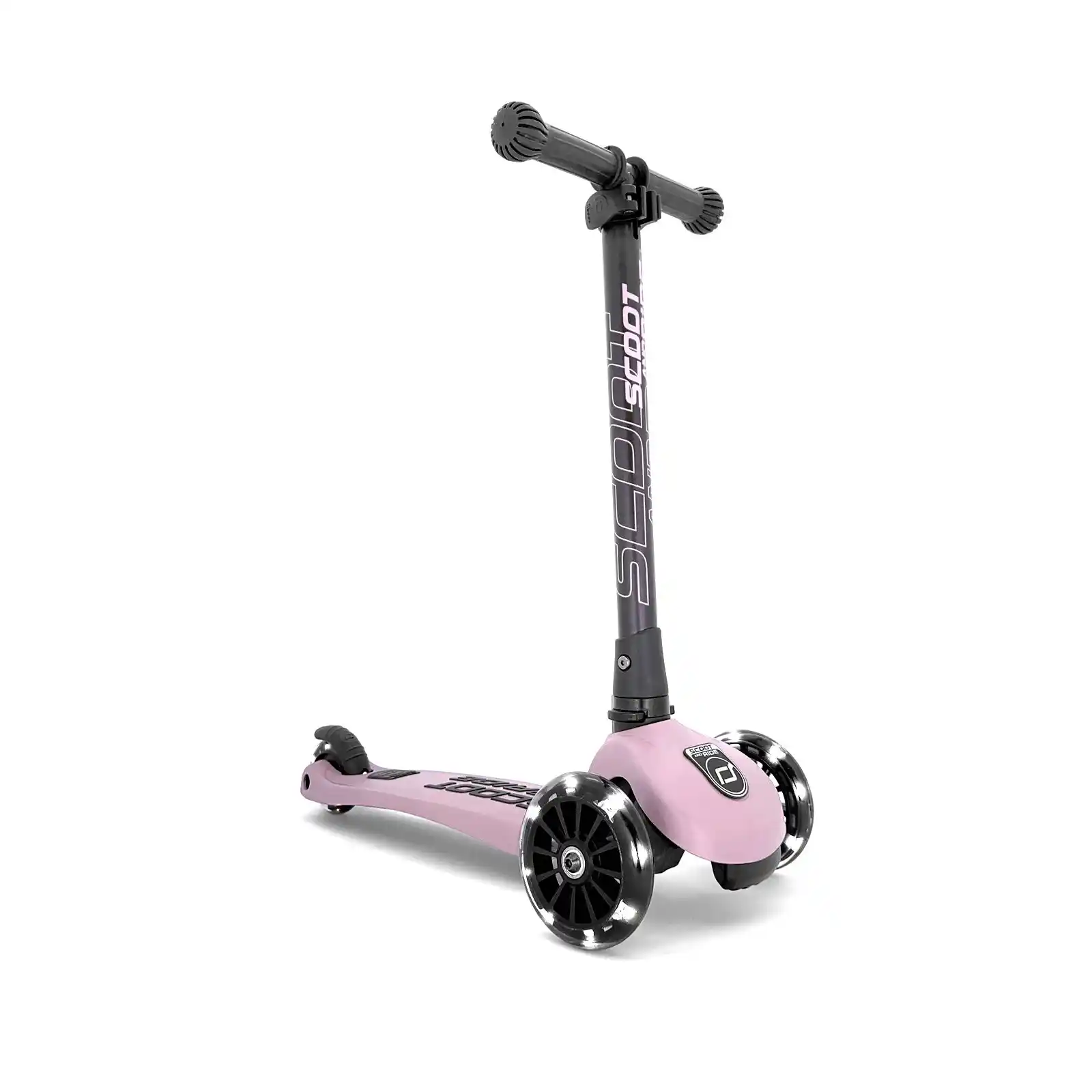 Jucării și Jocuri pentru copii - Trotinete copii, pliabila, reglabila, roti lumini, 3-6 ani, Scoot Ride, HighwayKick 3 Led Rose