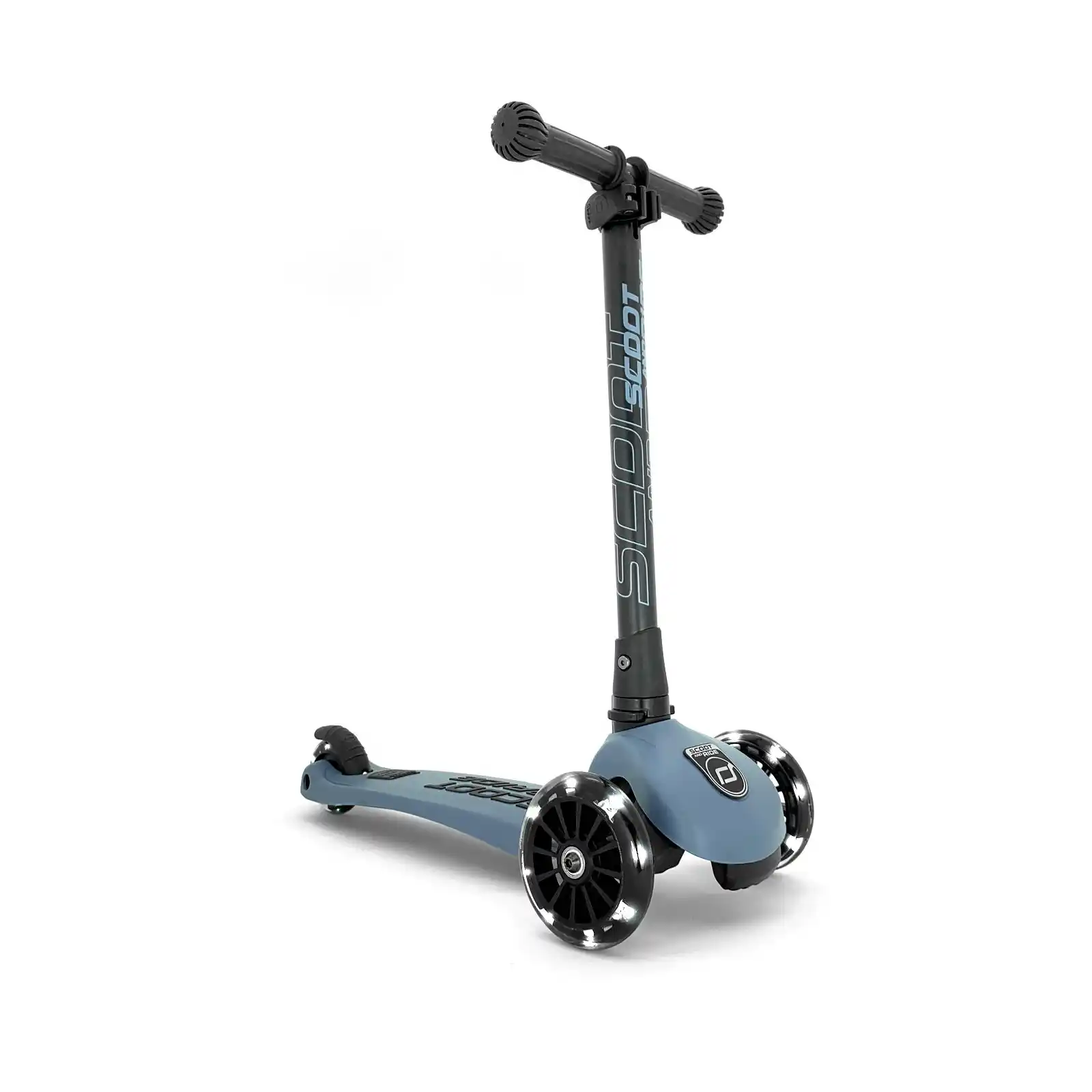 Jucării și Jocuri pentru copii - Trotinete copii, pliabila, reglabila, roti lumini, 3-6 ani, Scoot Ride, HighwayKick 3 Led Steel