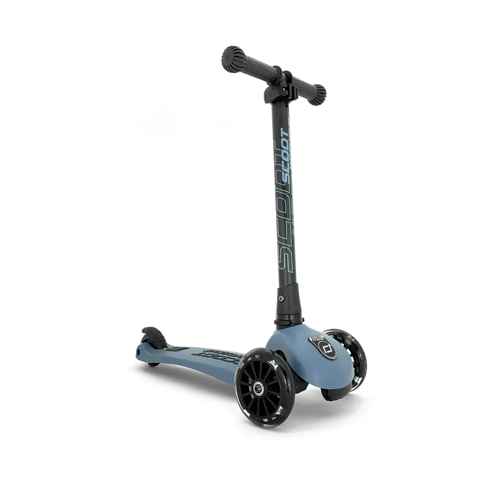 Trotinete copii, pliabila, reglabila, roti lumini, 3-6 ani, Scoot Ride, HighwayKick 3 Led Steel [1]