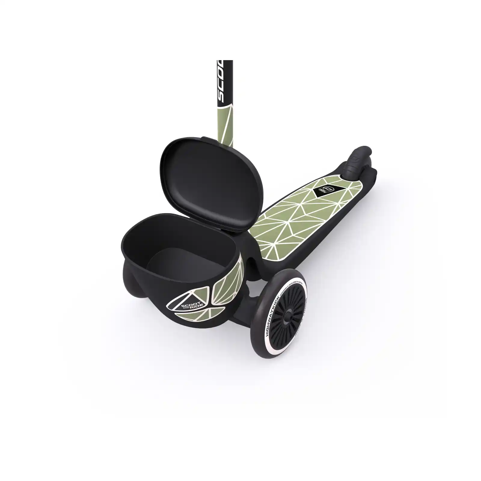 Trotinete copii 2 ani+, pliabila, Scoot Ride, HighwayKick 2 Lifestyle Green Line [7]