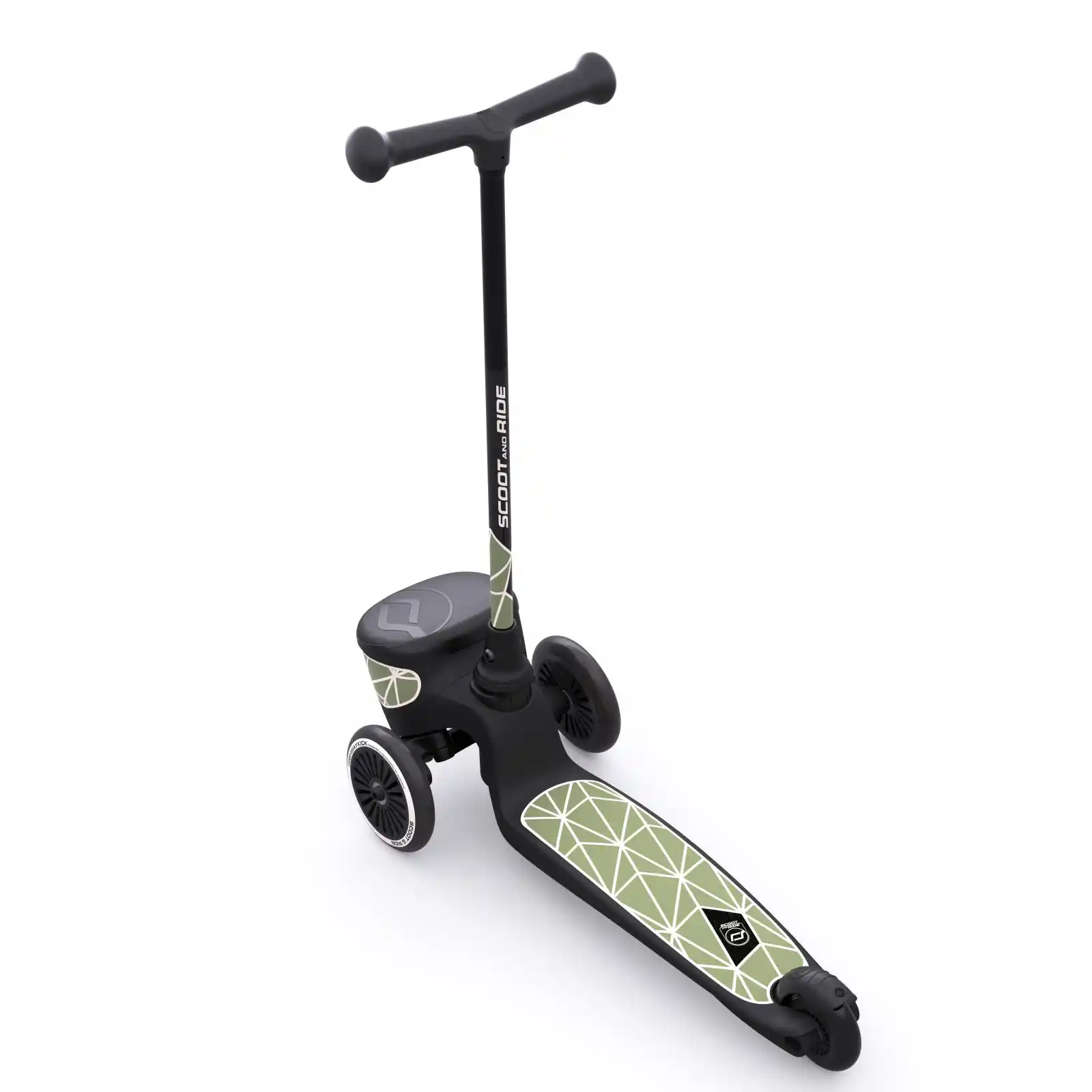 Trotinete copii 2 ani+, pliabila, Scoot Ride, HighwayKick 2 Lifestyle Green Line [2]