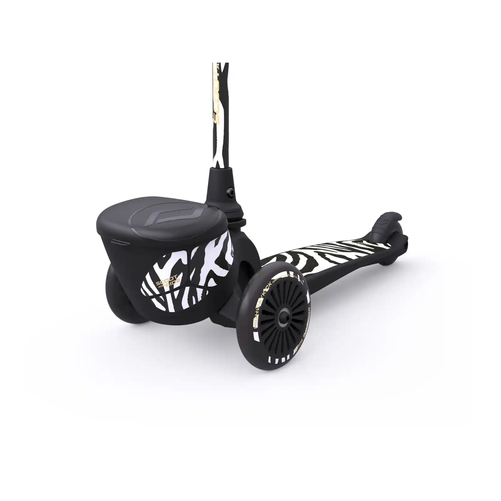 Trotinete copii 2 ani+, pliabila, Scoot Ride, HighwayKick 2 Lifestyle Zebra [7]