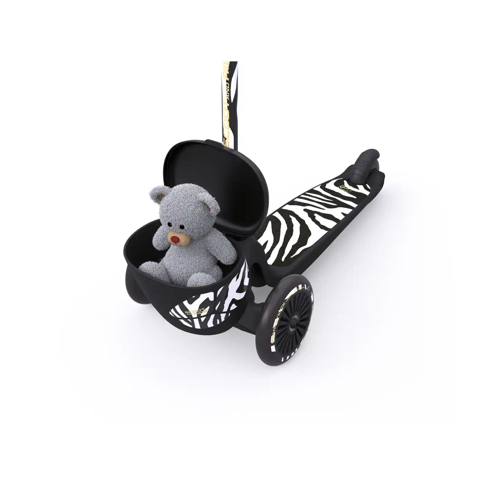 Trotinete copii 2 ani+, pliabila, Scoot Ride, HighwayKick 2 Lifestyle Zebra [9]