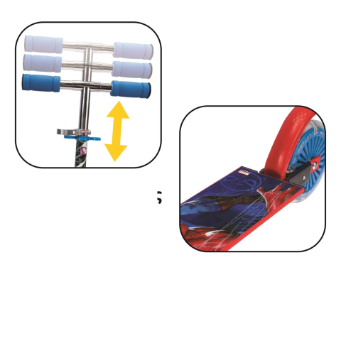 Trotineta cu 2 roti luminoase spiderman [6]