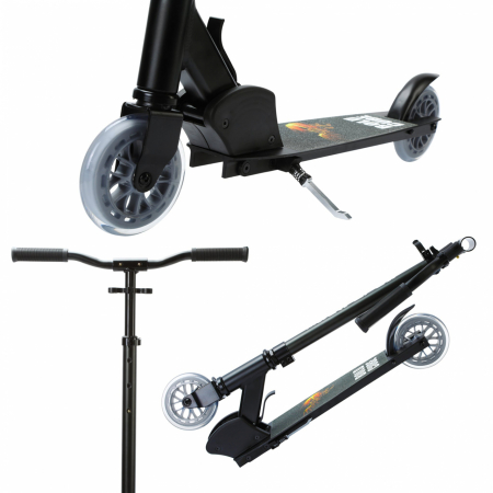 Trotineta cu 2 roti pliabila - Scooter Deluxe Black - Boldcube [1]