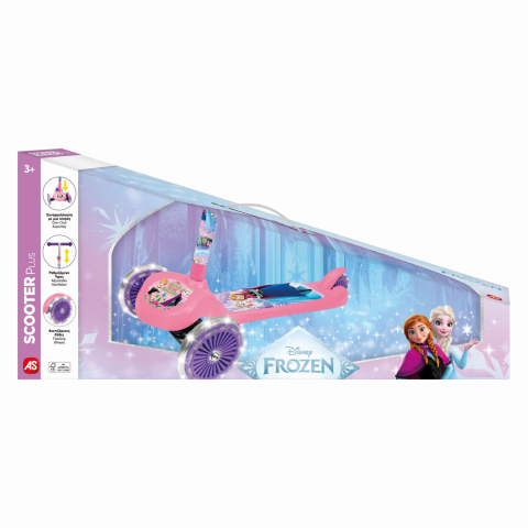Carucioare, articole transport - Trotineta cu 3 roti luminoase frozen 