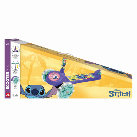 Carucioare, articole transport - Trotineta cu 3 roti luminoase stitch 